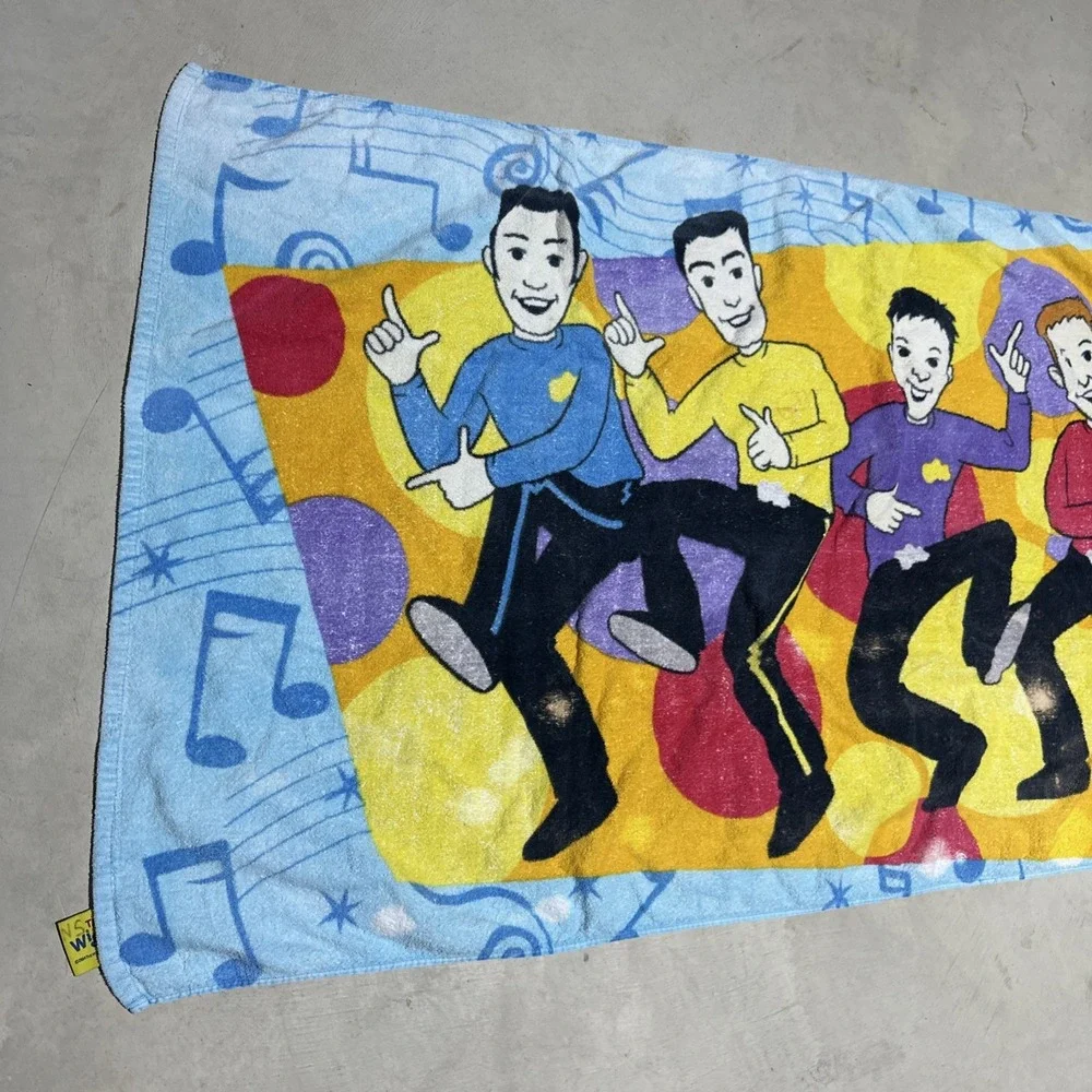 The Wiggles Beach Towel  2004 100% Cotton 55